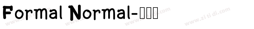Formal Normal字体转换